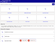 Tablet Screenshot of deepaliminerals.com